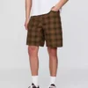 Plaid Canvas Shorts