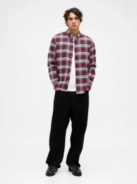 Plaid Oxford Button-Down Shirt