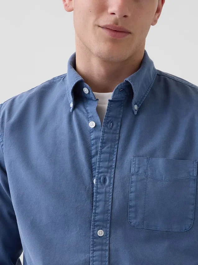 Plaid Oxford Button-Down Shirt
