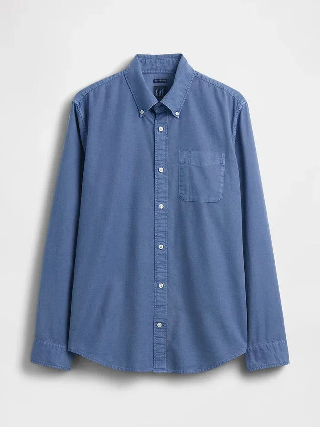 Plaid Oxford Button-Down Shirt