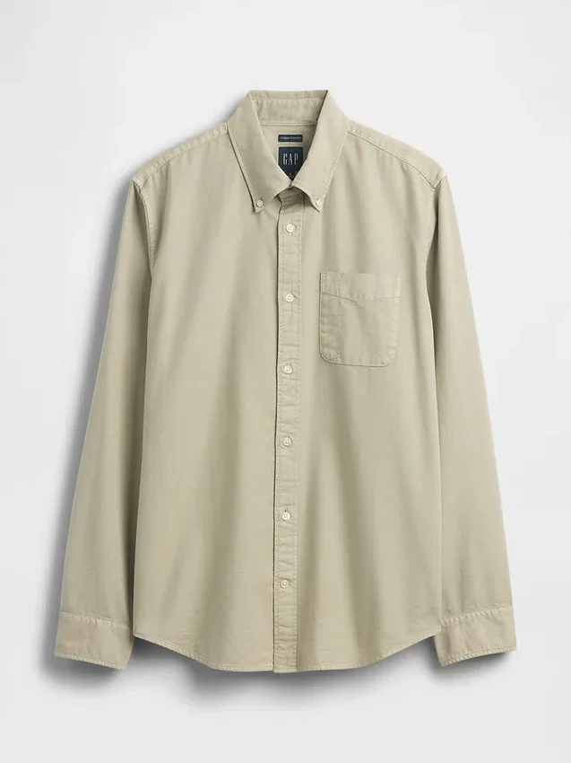 Plaid Oxford Button-Down Shirt