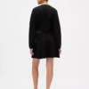 Pleated Mini Sweater Skirt