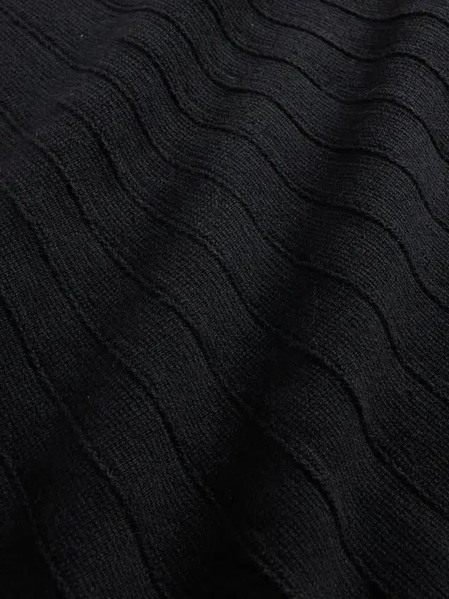 Pleated Mini Sweater Skirt