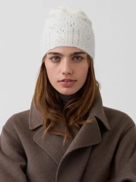Pointelle Beanie