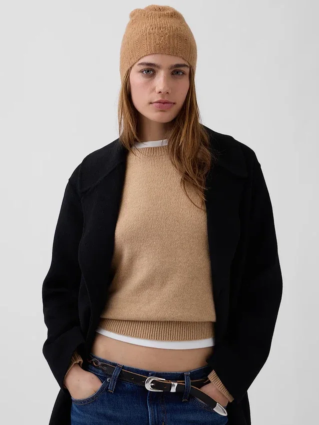 Pointelle Beanie