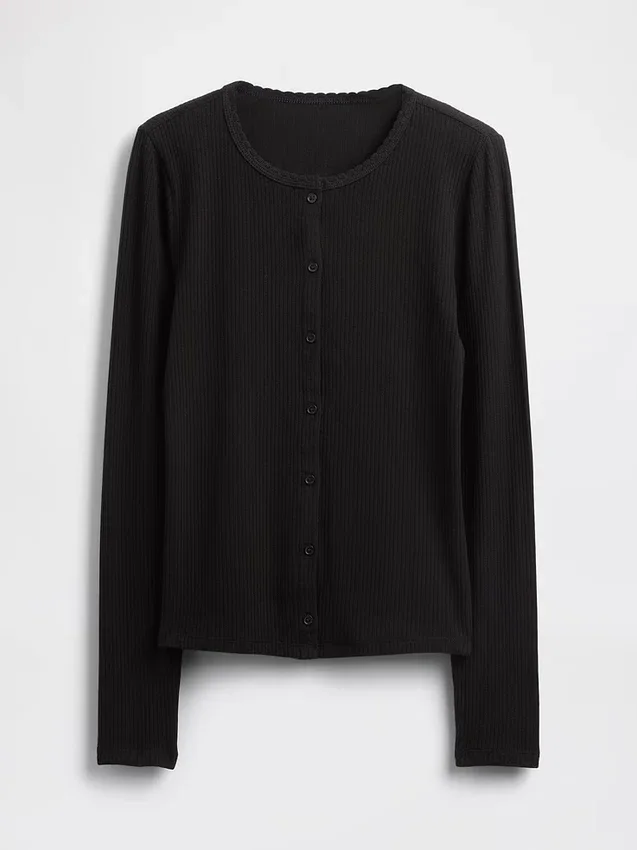 Pointelle Cardigan