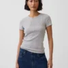 Pointelle Crewneck T-Shirt