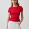 Pointelle Crewneck T-Shirt