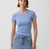 Pointelle Crewneck T-Shirt