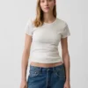 Pointelle Crewneck T-Shirt