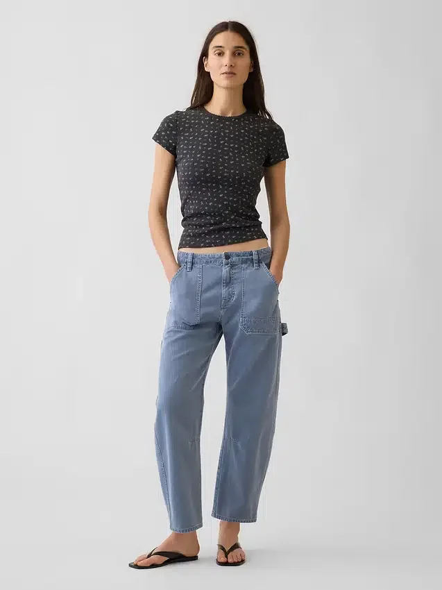 Pointelle Crewneck T-Shirt