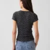 Pointelle Crewneck T-Shirt
