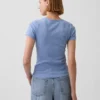 Pointelle Crewneck T-Shirt