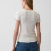 Pointelle Crewneck T-Shirt