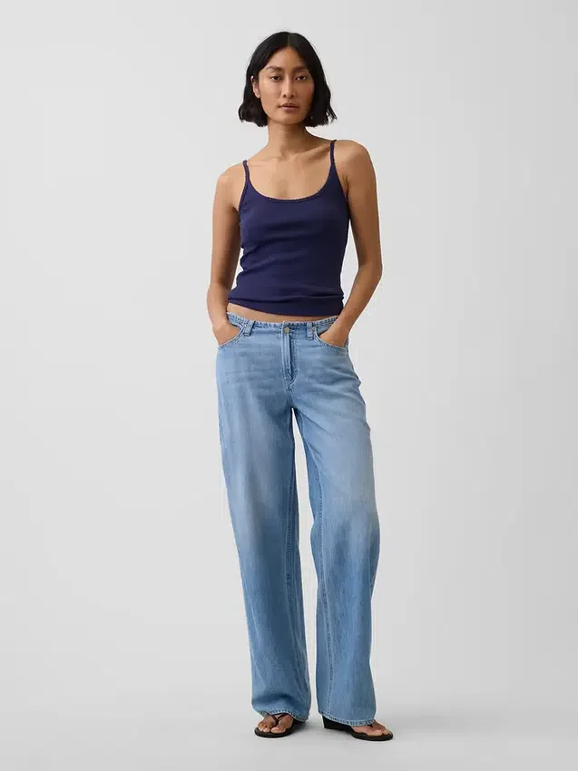 Pointelle Crop Cami