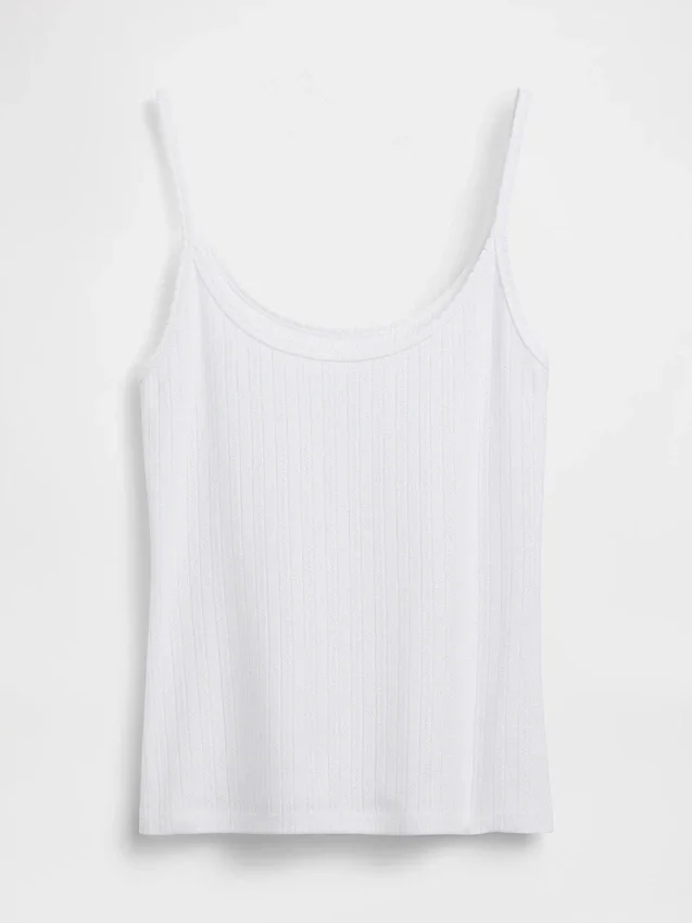 Pointelle Crop Cami