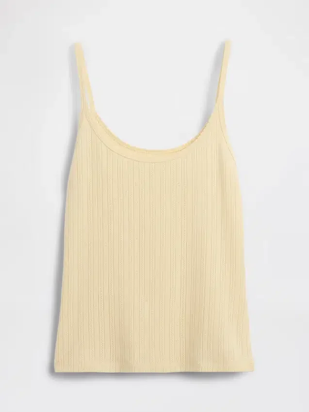 Pointelle Crop Cami