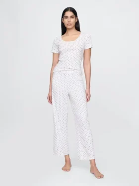 Pointelle Crop Pj Pants