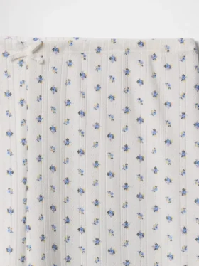 Pointelle Crop Pj Pants