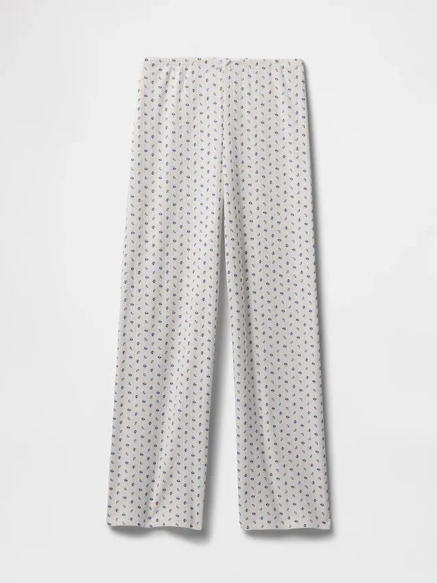 Pointelle Crop Pj Pants