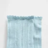 Pointelle Half Crew Socks