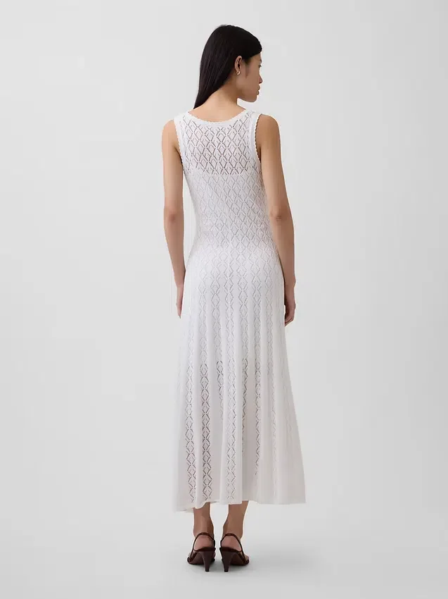 Pointelle Maxi Dress