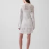 Pointelle Mini Sweater Dress