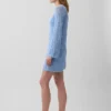 Pointelle Mini Sweater Dress