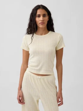 Pointelle Pj T-Shirt