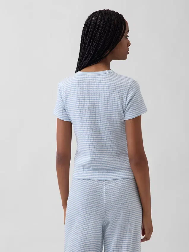 Pointelle Pj T-Shirt