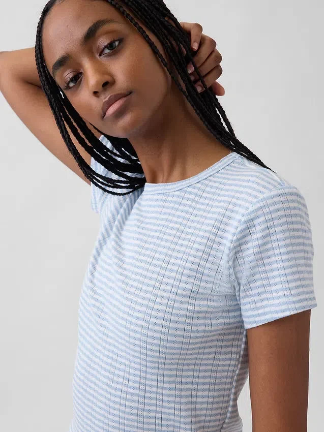 Pointelle Pj T-Shirt