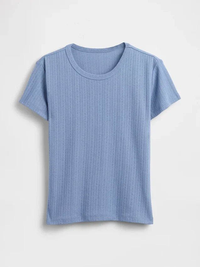 Pointelle Pj T-Shirt