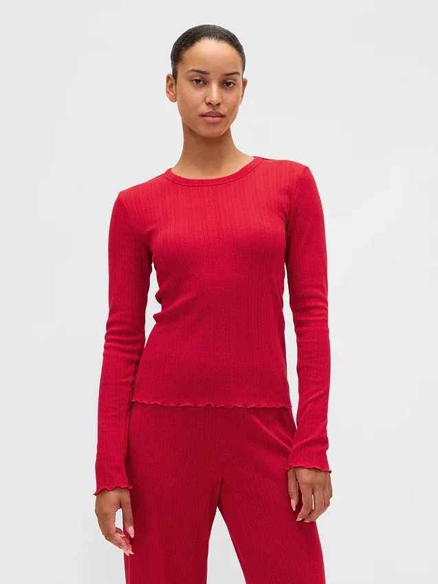 Pointelle Pj Top