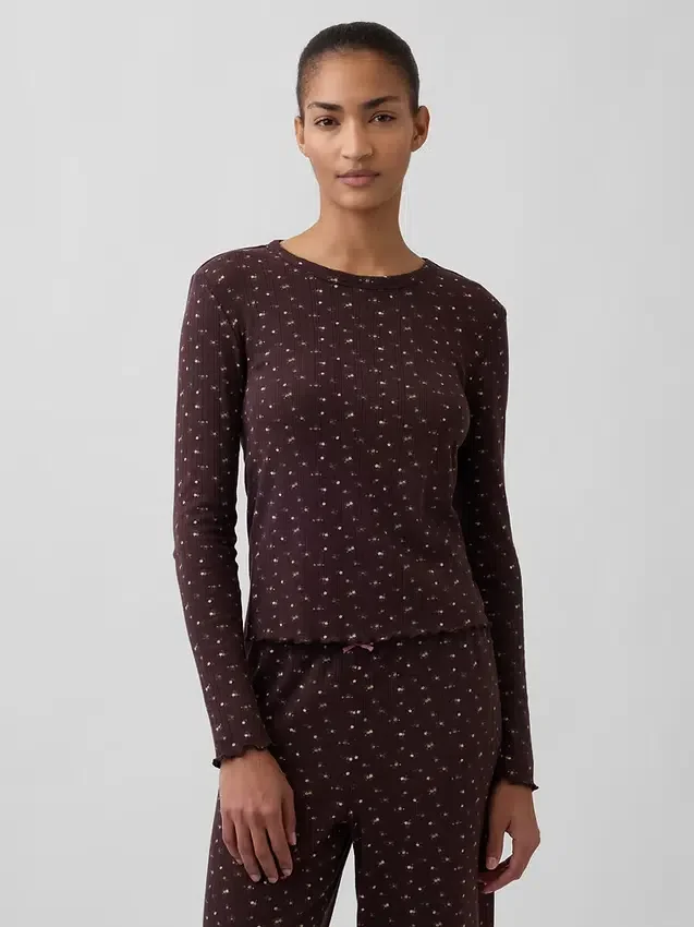 Pointelle Pj Top