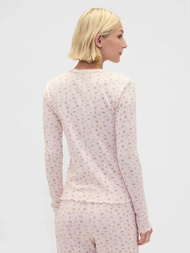 Pointelle Pj Top