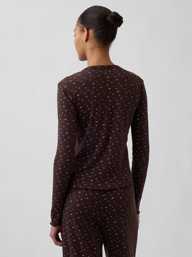 Pointelle Pj Top
