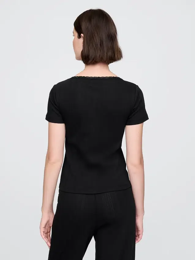 Pointelle Pj Top