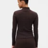 Pointelle Rib Crop Turtleneck