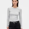 Pointelle Rib T-Shirt