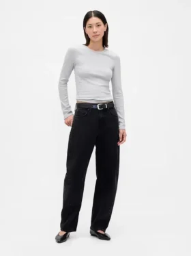 Pointelle Rib T-Shirt