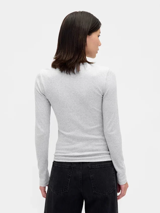Pointelle Rib T-Shirt