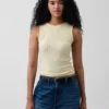 Pointelle Shell Tank Top