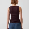 Pointelle Shell Tank Top