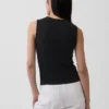 Pointelle Shell Tank Top