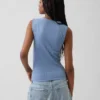Pointelle Shell Tank Top