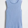 Pointelle Shell Tank Top