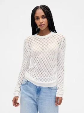 Pointelle Sweater