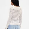 Pointelle Sweater