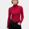 Pointelle Turtleneck Sweater