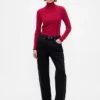 Pointelle Turtleneck Sweater